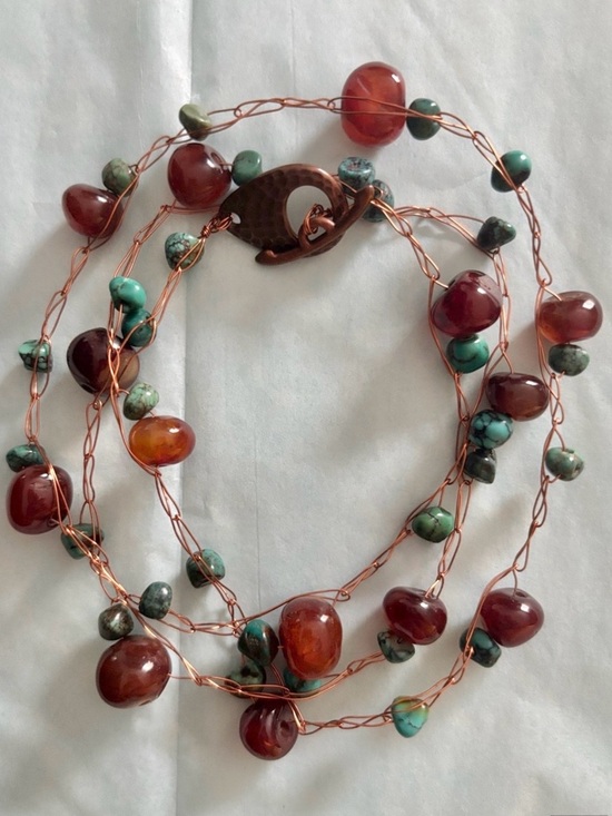 Jewelry - Turquoise and Copper Necklace